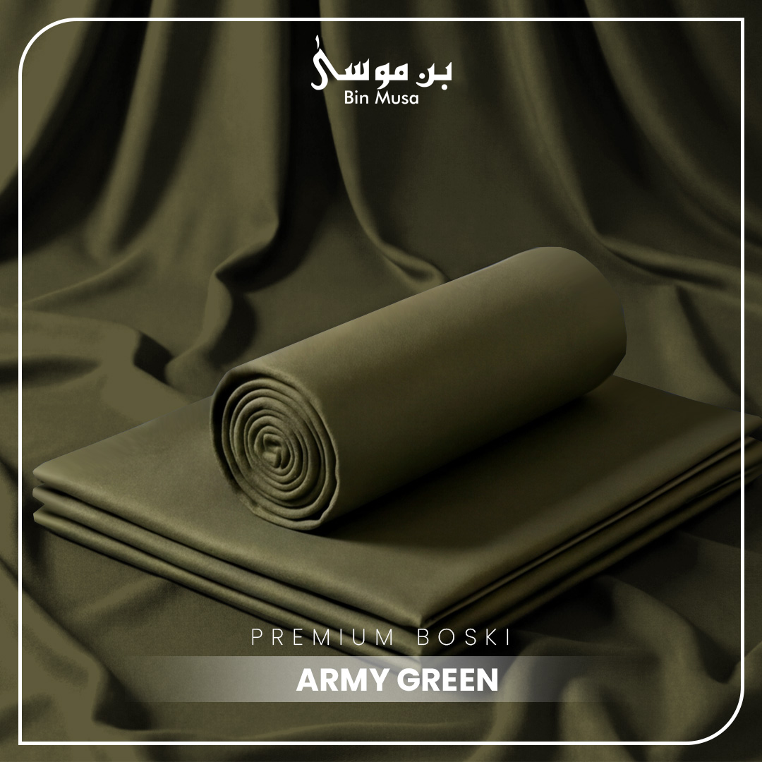 Boski Wash & Wear Army Green