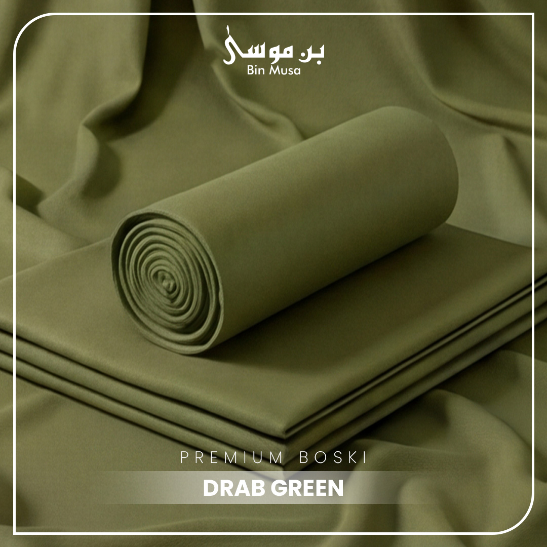 Boski Wash & Wear Drab Green