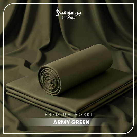 Boski Wash & Wear Army Green