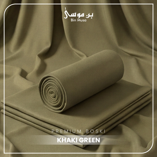 Boski Wash & Wear Khaki Green