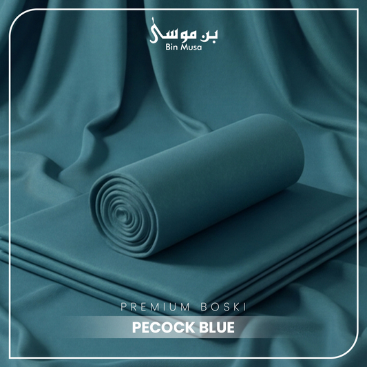 Boski Wash & Wear Pecock Blue